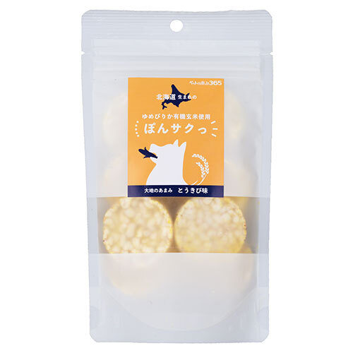 ペットの恵み３６５　有機玄米使用ぽんサクっ　とうきび味　１２ｇ