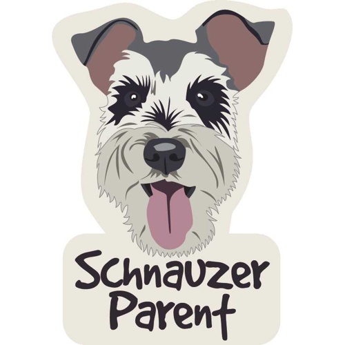 ステッカーパック　Ｓ　シュナウザーペアレント