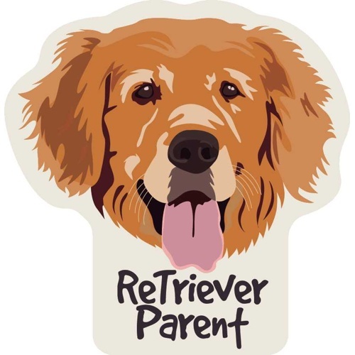 ステッカーパック　Ｓ　ゴールデンレトリバーペアレント