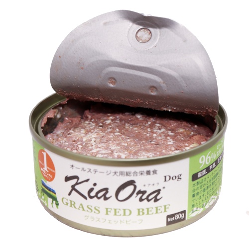 キアオラ ドッグフード缶詰 グラスフェッドビーフ 80g