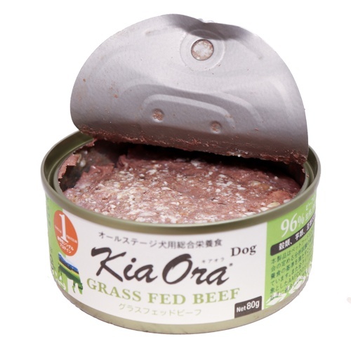 キアオラ ドッグフード缶詰 グラスフェッドビーフ 80g