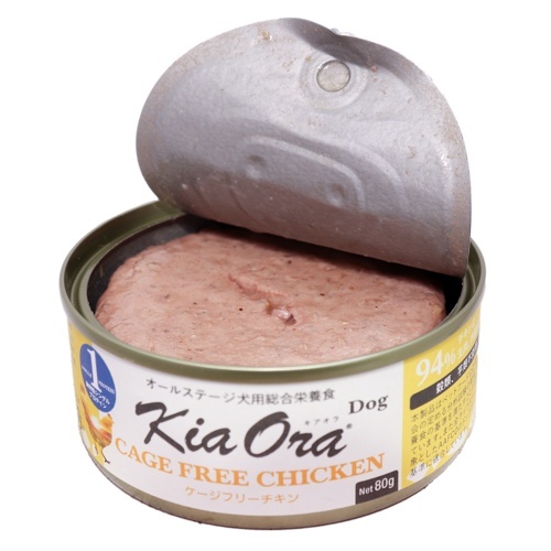 キアオラ ドッグフード缶詰 ケージフリーチキン 80g