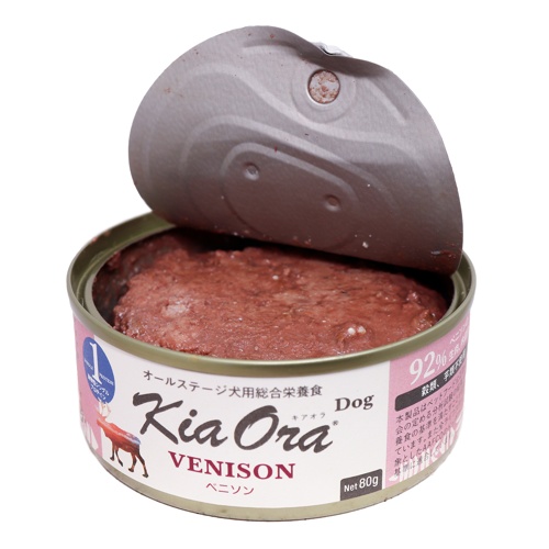 キアオラ ドッグフード缶詰 ベニソン 80g