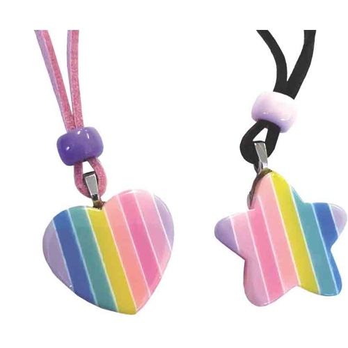 WS3164 ﾚｲﾝﾎﾞｰﾊｰﾄ&ｽﾀｰﾁｮｰｶｰ 2色×10