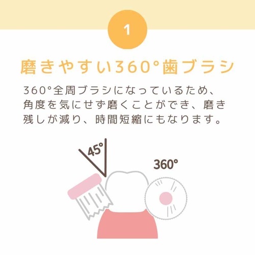 犬用歯ブラシ ハピコ　ミニ　パープル