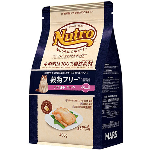 ニュートロナチュラルチョイス　穀物フリー猫用　アダルトダック　400g