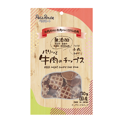 PETZ ﾊﾟﾘｯと牛肉のﾁｯﾌﾟｽ 70g