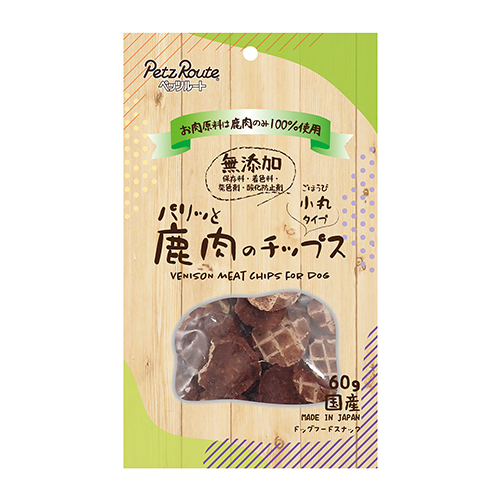 PETZ ﾊﾟﾘｯと鹿肉のﾁｯﾌﾟｽ 60g