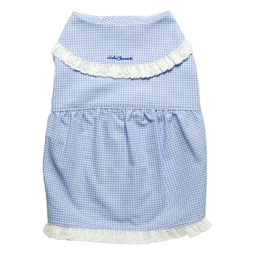 チェック柄ワンピース　ブルー　Ｍ