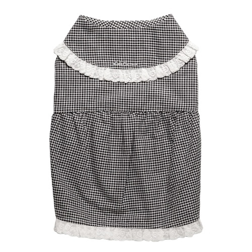 チェック柄ワンピース　ブラック　Ｓ