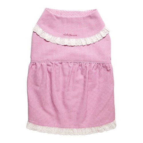 チェック柄ワンピース　ピンク　Ｌ